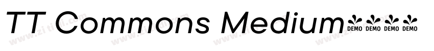 TT Commons Medium字体转换